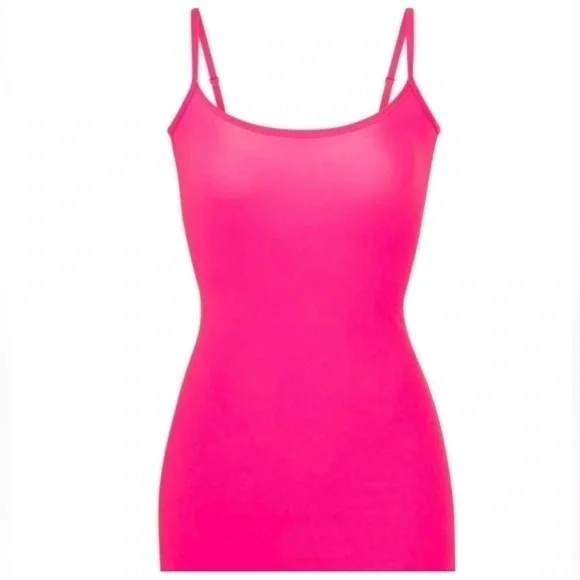 skims fits everybody slip dress neon bright pink extra large - Picture 9 of 9